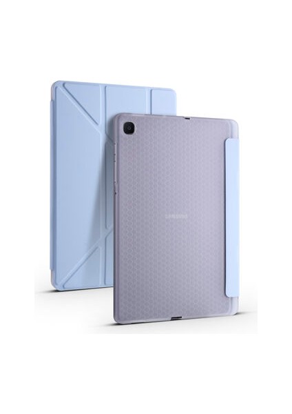 Galaxy Tab S6 Lite P610 Tri Folding Kalem Bölmeli Standlı Kılıf
