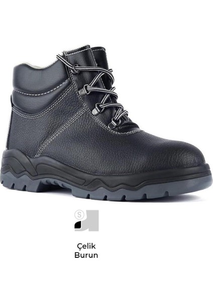 072R Deri İş Güvenlik Ayakkabısı Botu S1 Ce Belgeli Çelik Burunlu fiyatları