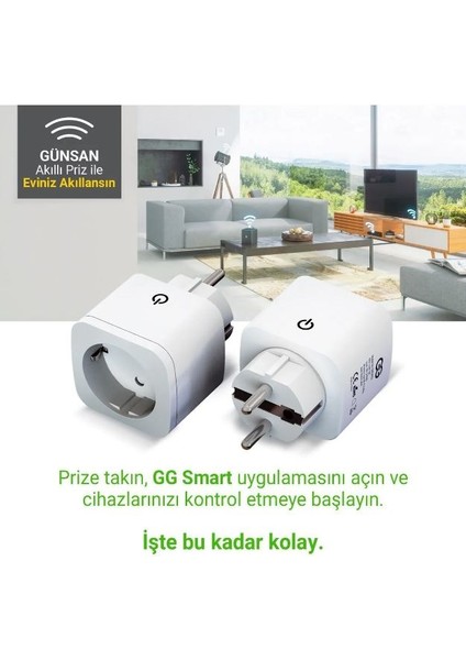 Akım Korumalı Priz Wi-Fi Tuya Destekli Akıllı Priz (Telefonla Uzaktan Kontrollü) indirimleri
