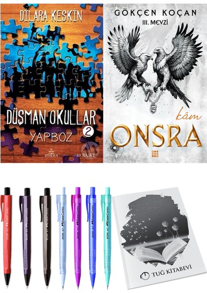 Onsra 3 Kam ve Ephesus Yayınları Düşman Okullar 2 Dilara Keskin 2li Set