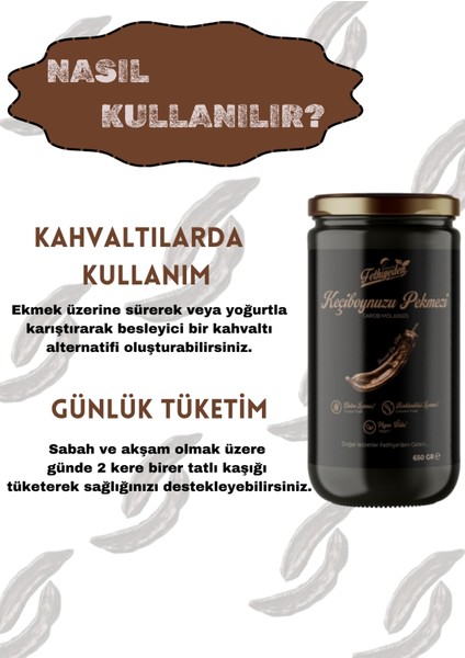 Doğal Katkısız ve Organik Keçiboynuzu Pekmezi 650GR