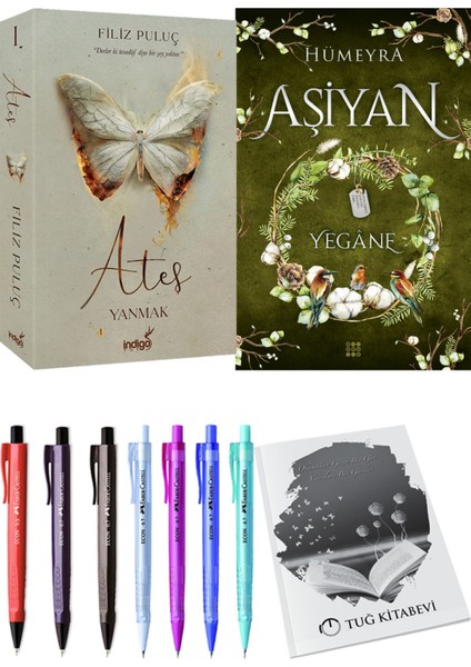 Aşiyan 3 Yegane ve Ateş Yanmak 1 Filiz Puluç 2li Set