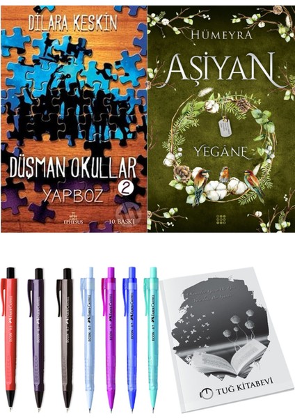 Aşiyan 3 Yegane ve Ephesus Yayınları Düşman Okullar 2 Dilara Keskin 2li Set