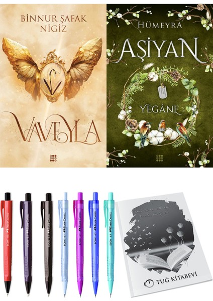 Aşiyan 3 Yegane ve Dokuz Yayınları Vaveyla 1 Sönmüş Binnur Şafak Nigiz 2li Set + Hediyeli