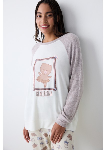 Bearlerina Kahverengi Sweatshirt