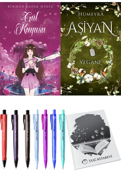 Aşiyan 3 Yegane ve Dokuz Yayınları Gül Kuyusu 1 Binnur Şafak Nigiz 2li Set + Hediyeli