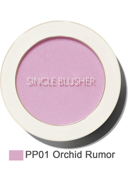 Sebum Kontrolü Sağlayan Tekli Toz Allık - Saemmul Single Blusher - Orchid Rumor