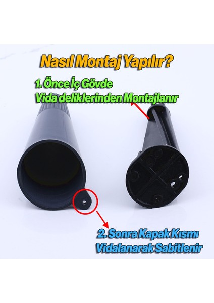 Mobilya Yükseltici Baza Ayağı Koltuk Kanepe Altı Puf Ayakları Açılı Konik 12 cm Antrasit Ayak