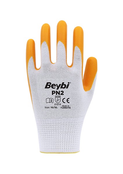 Pn2 Polyester Örme Nitril Eldiven 12 Çift