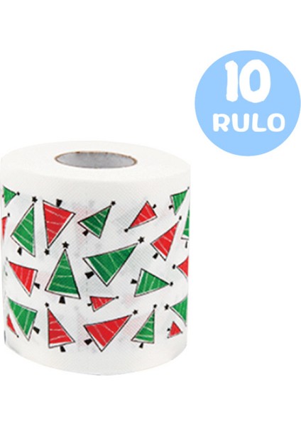 Yılbaşı Ağacı Kağıt Mendil 10 Rulo (Yurt Dışından)
