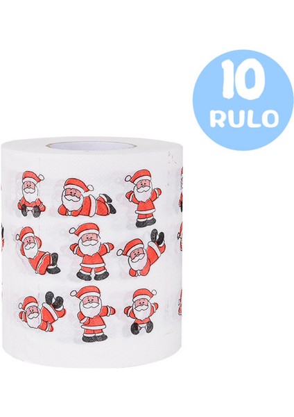Noel Baba Kağıt Mendil 10 Rulo (Yurt Dışından)