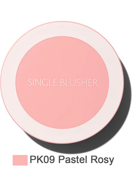 Single Sebum Kontrolü Sağlayan Tekli Toz Allık Pastel Rosy