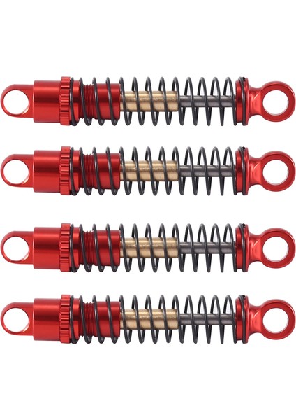4 Adet 40MM Metal Yağ Sönümleyicisi Eksenel SCX24 C10 Jlu 1/24 Rc Paletli Araç Yükseltmeleri, Kırmızı (Yurt Dışından)