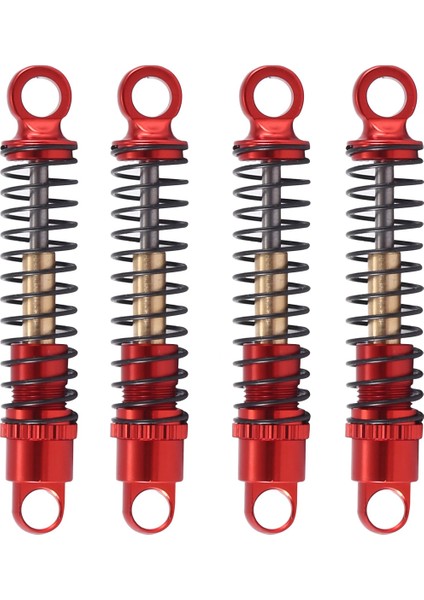 4 Adet 40MM Metal Yağ Sönümleyicisi Eksenel SCX24 C10 Jlu 1/24 Rc Paletli Araç Yükseltmeleri, Kırmızı (Yurt Dışından)