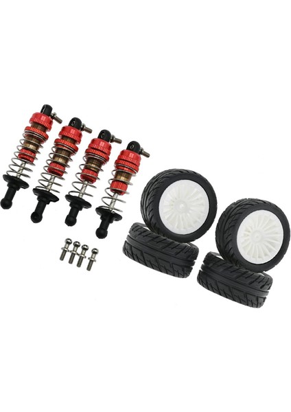 SG1603 SG1604 SG1605 UD1601 UD1602 UD1603 1/16 Rc Araba Parçaları Için Metal ve Kauçuk Lastik Seti, Beyaz (Yurt Dışından)