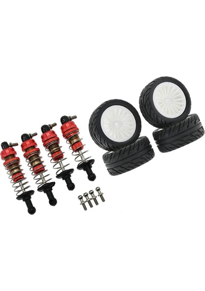 SG1603 SG1604 SG1605 UD1601 UD1602 UD1603 1/16 Rc Araba Parçaları Için Metal ve Kauçuk Lastik Seti, Beyaz (Yurt Dışından)