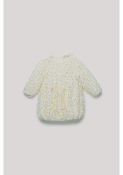 Bg Store Kız Bebek Ekru Elbise