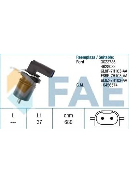 Motor Devir Sensörü Mondeo 01&gt; Fae 6L8P 7H103 Aa 79186