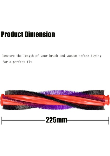 Dyson V6 DC59 DC62 SV03 Elektrikli Süpürge Aksesuarları Rulo Fırça Için Uyumlu Yedek Parçalar Ana Fırça (Yurt Dışından)