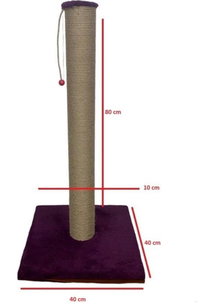 Çubuk Tırmalama Tahtaları Kedi Tırmalama Dev 80 cm Mor