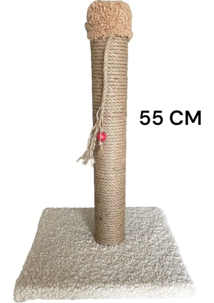 Kedi Tırmalama Rampası 55 cm, Kahverengi, Rahat ve Eğlenceli Kullanım