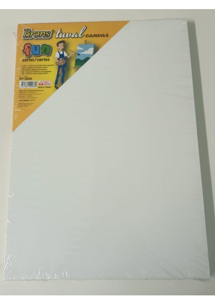 Akrilik Boya 6 Renk 75ML - Cem Fırça Seti 4lü - Brons Tuval 25*35