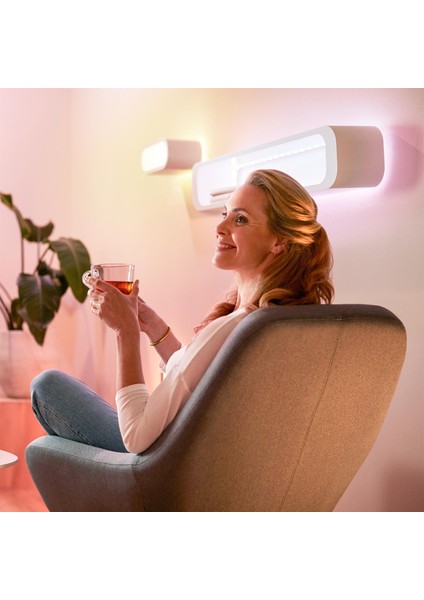 Renkli Ambiyans Akıllı Led Şerit 2 Metre (Güç Adaptörü dahildir) - Matter, Google Home, Alexa Uyumlu modelleri