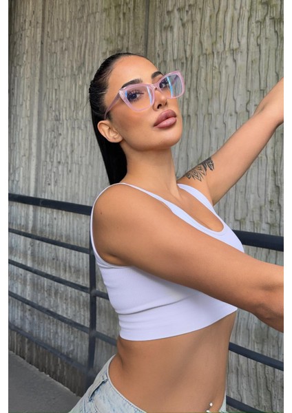 Candy Kadın Blue Block Gözlük Pembe