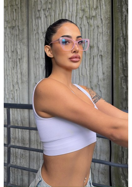 Candy Kadın Blue Block Gözlük Pembe