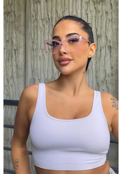 Candy Kadın Blue Block Gözlük Pembe