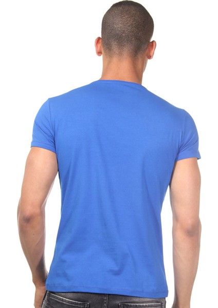Bisiklet Yaka Saks Erkek T-Shirt DZN8505 fiyatları