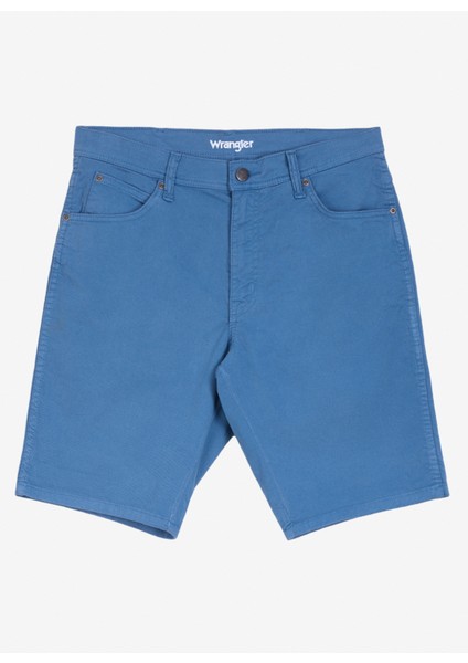 Regular Fit Mavi Erkek Şort W211205400 5 Cep Non Denim Şort