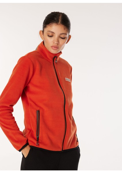 Discovery Expedition Düz Kiremit Kadın Polar Sweatshırt D4WL-SWT3928