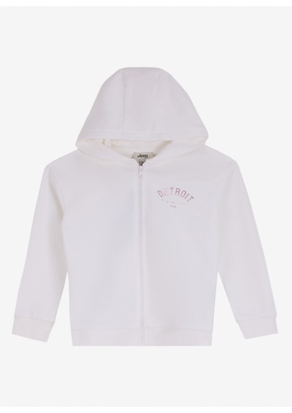 Kapüşon Yaka Ekru Kadın Sweatmont J4WG-SWT7548
