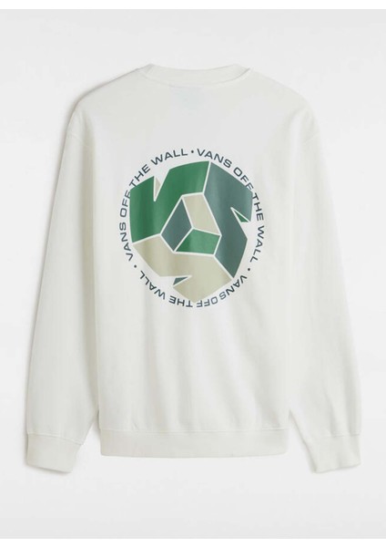 Beyaz Erkek Bisiklet Yaka Normal Kalıp Sweatshirt VN000HPEFS81-CYCLE V Crew fiyatları