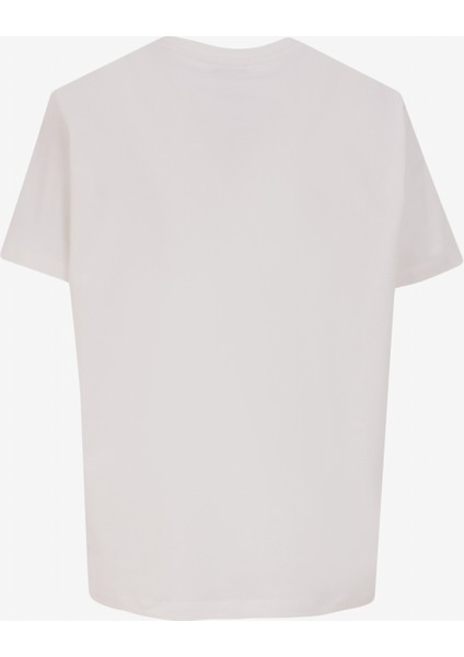 Bisiklet Yaka Varaklı Ekru Kadın T-Shirt M4WL-TST-1963 fiyatları