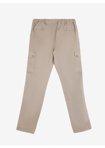 Normal Paça Bej Erkek Kargo Pantolon M4WM-PNT-1415