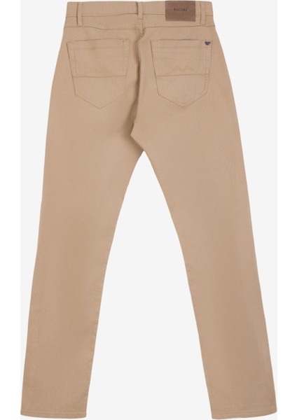 Normal Bel Slim Fit Bej Erkek Denim Pantolon Washington Straight-30