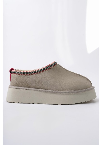 Ling Garantili Kalın Taban Içi Tüylü Yuvarlak Burunlu Kadın Terlik fiyatları