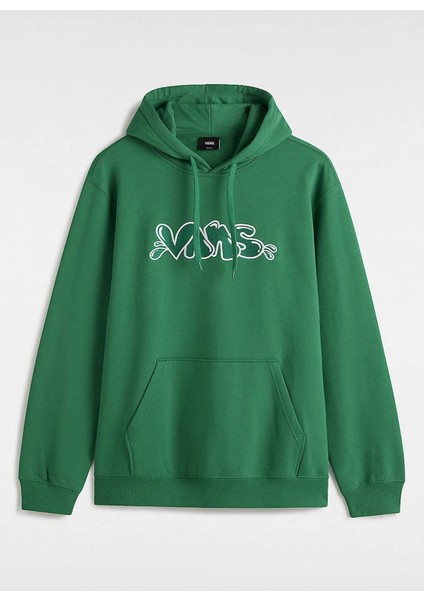 Yeşil Erkek Kapüşon Yaka Normal Kalıp Sweatshirt VN000HPPJ5F1-CAPS Loose Po