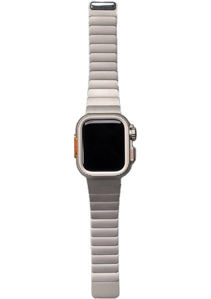 Apple Watch 44MM Sert Kasa Koruyuculu Metal Kordon Bilek Boyu Ayarlı KRD-126 fiyatları