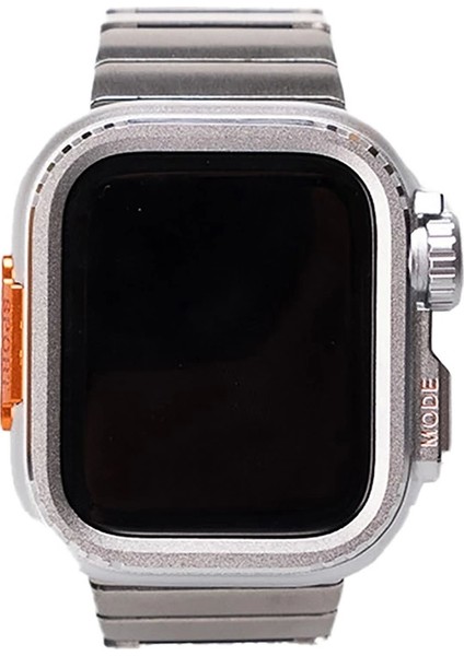 Apple Watch 44MM Sert Kasa Koruyuculu Metal Kordon Bilek Boyu Ayarlı KRD-126 indirimleri