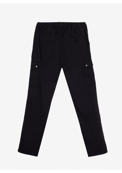 Normal Paça Siyah Erkek Kargo Pantolon M4WM-PNT-1415