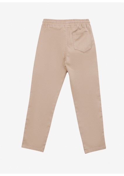 Bağlamalı Bel Normal Paça Deve Tüyü Erkek Çocuk Chino Pantolon J4WB-PNT7706