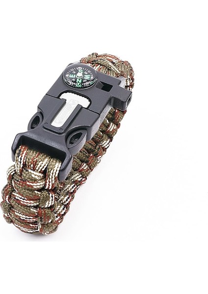 Çok Fonksiyonlu Paracord Kamuflaj Bileklik