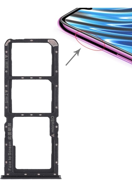 Oppo A7X / F9 Için 2 x Tepsi + Mikro Sd Kart Tepsisi (Yurt Dışından)