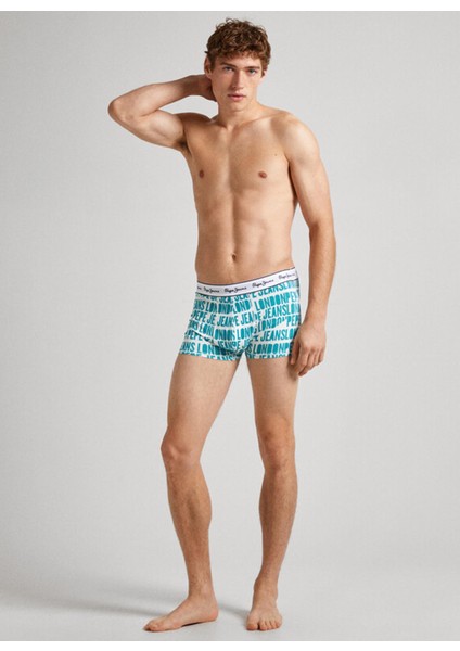 Mavi Erkek Boxer PMU11148 537 Ao Logo Tk 3p