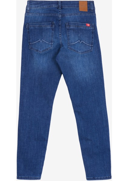 Yüksek Bel Dar Paça Slim Fit Koyu Mavi Kadın Denim Pantolon Shelby Slım fiyatları