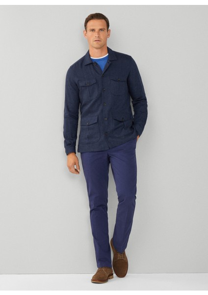Lacivert Erkek Slim Fit Gömlek Ceket HM309834 indirimleri