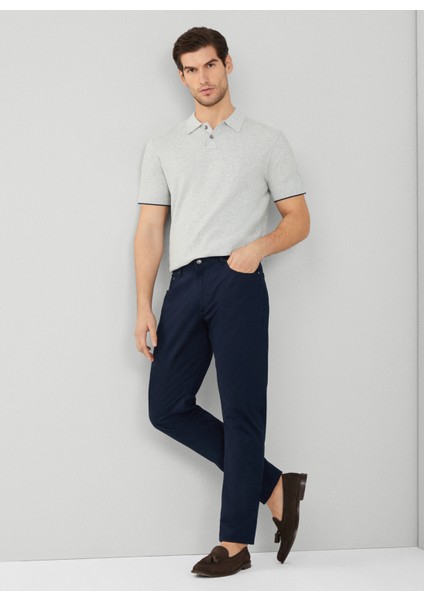 Normal Bel Normal Paça Slim Fit Lacivert Erkek Pantolon HM212491